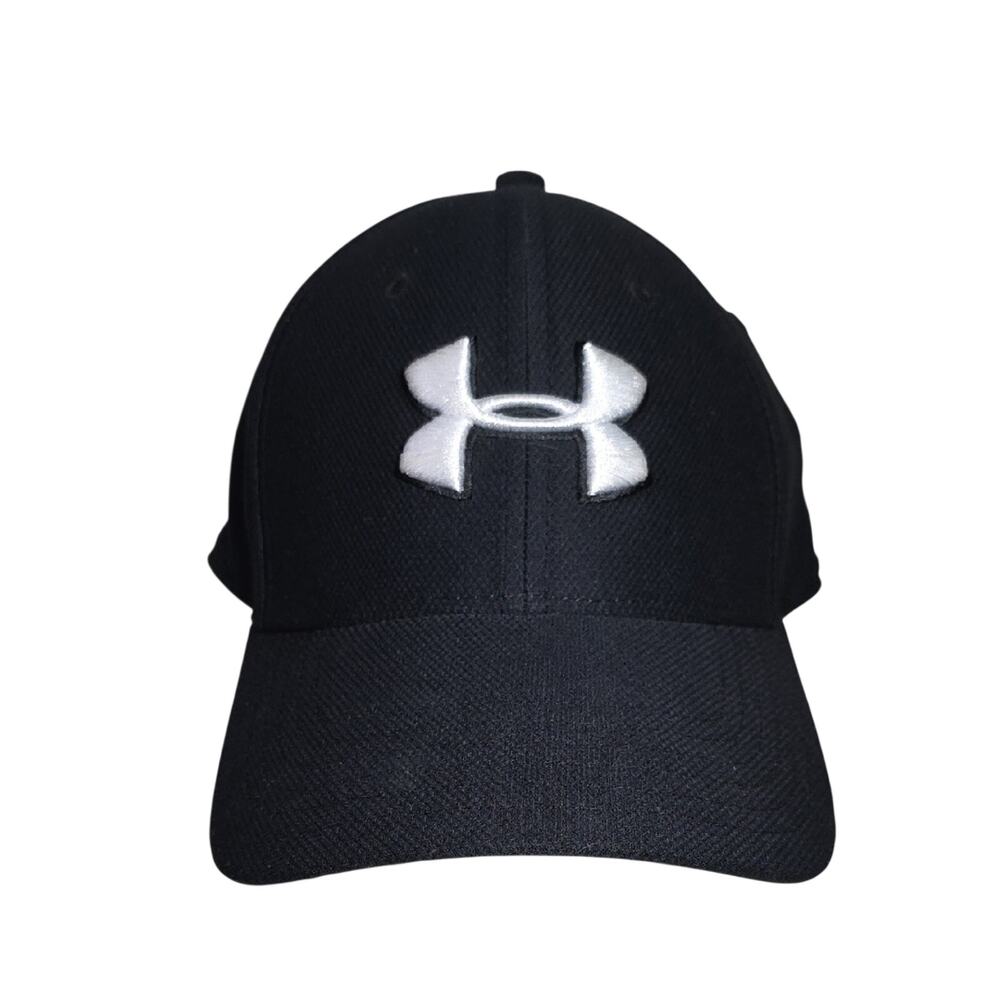 Under Armour Blitzing 3.0 Black Cap with White Logo Adult Size Medium/Large